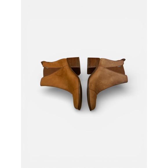 Toms Esme Heeled Boot  Tan Oiled Nubuck, Size 7 - Picture 10 of 16